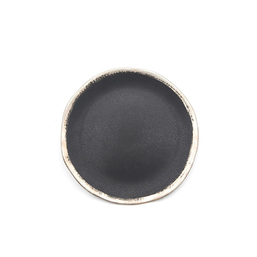 JARS Silver Rim Round Plate  잘스 은 테두리 원형 접시 (Ø21) (블랙)MADE  IN  FRANCE