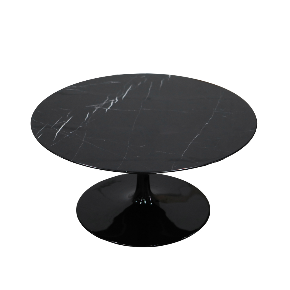 Round Marble Coffee Table원형 대리석 커피테이블 (Ø80)(블랙)
